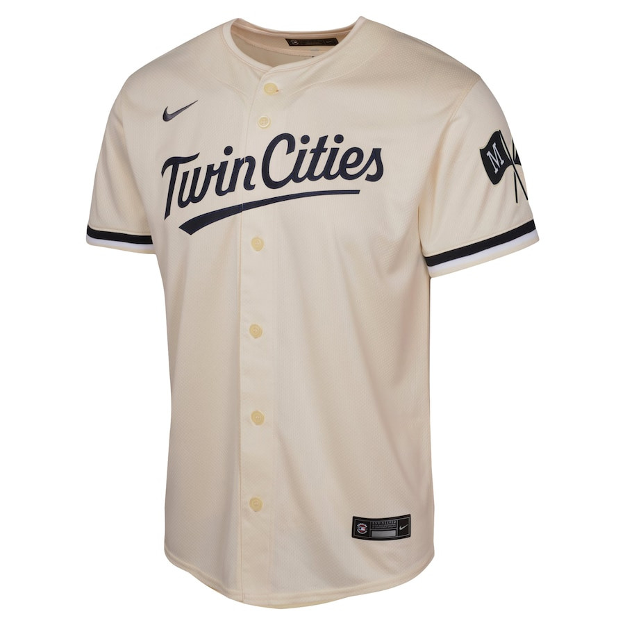 Alternative view of Minnesota Twins Alternate Limited YOUTH Jersey - Cream 