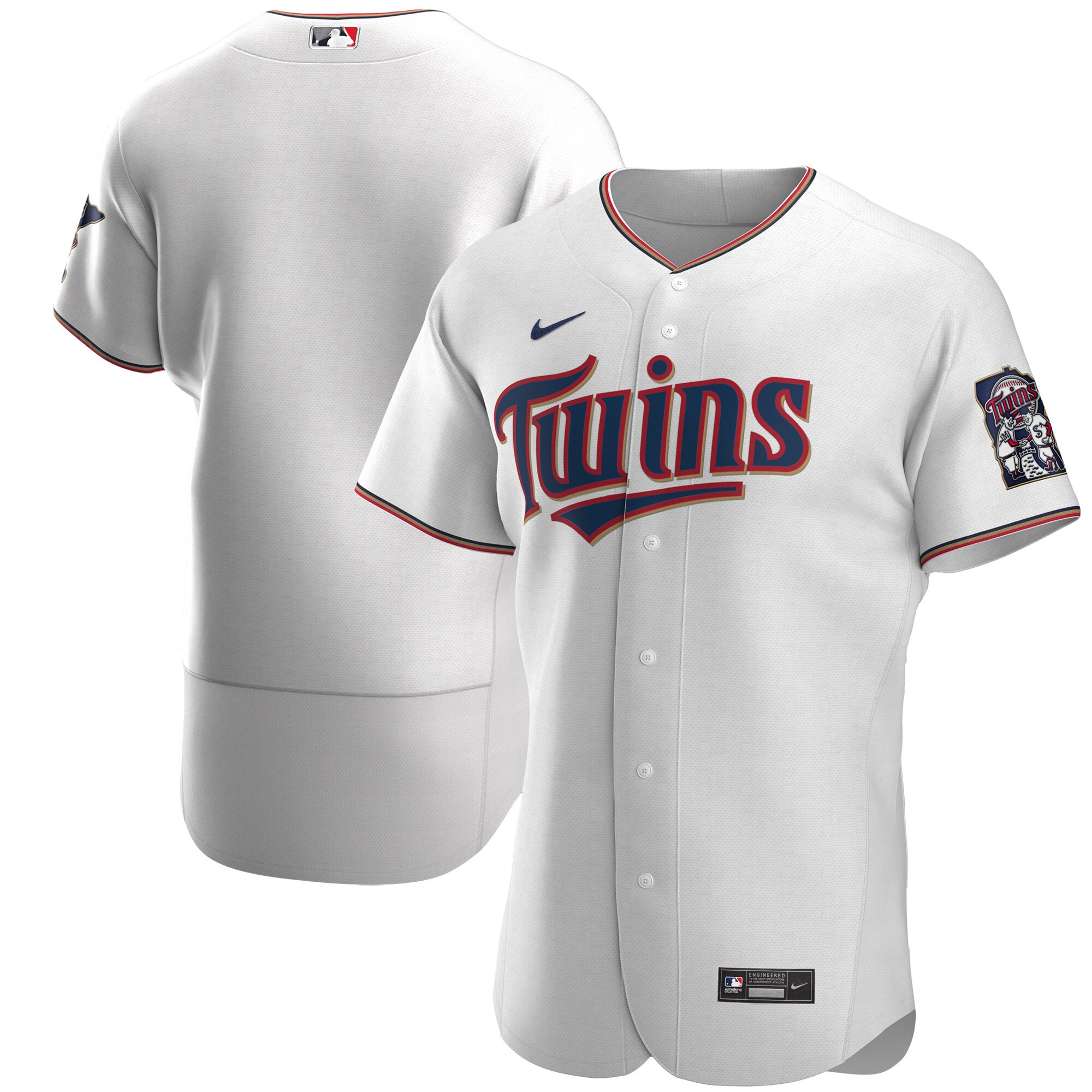 Minnesota Twins Home Authentic Team Jersey - White