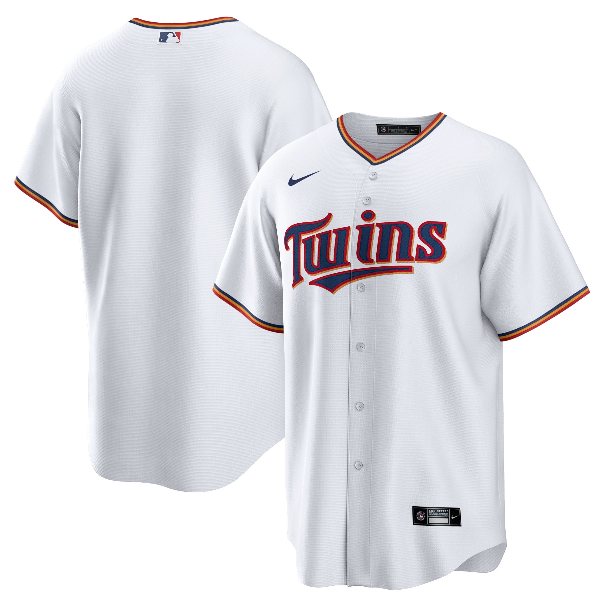 Minnesota Twins Home Blank Replica Jersey – White
