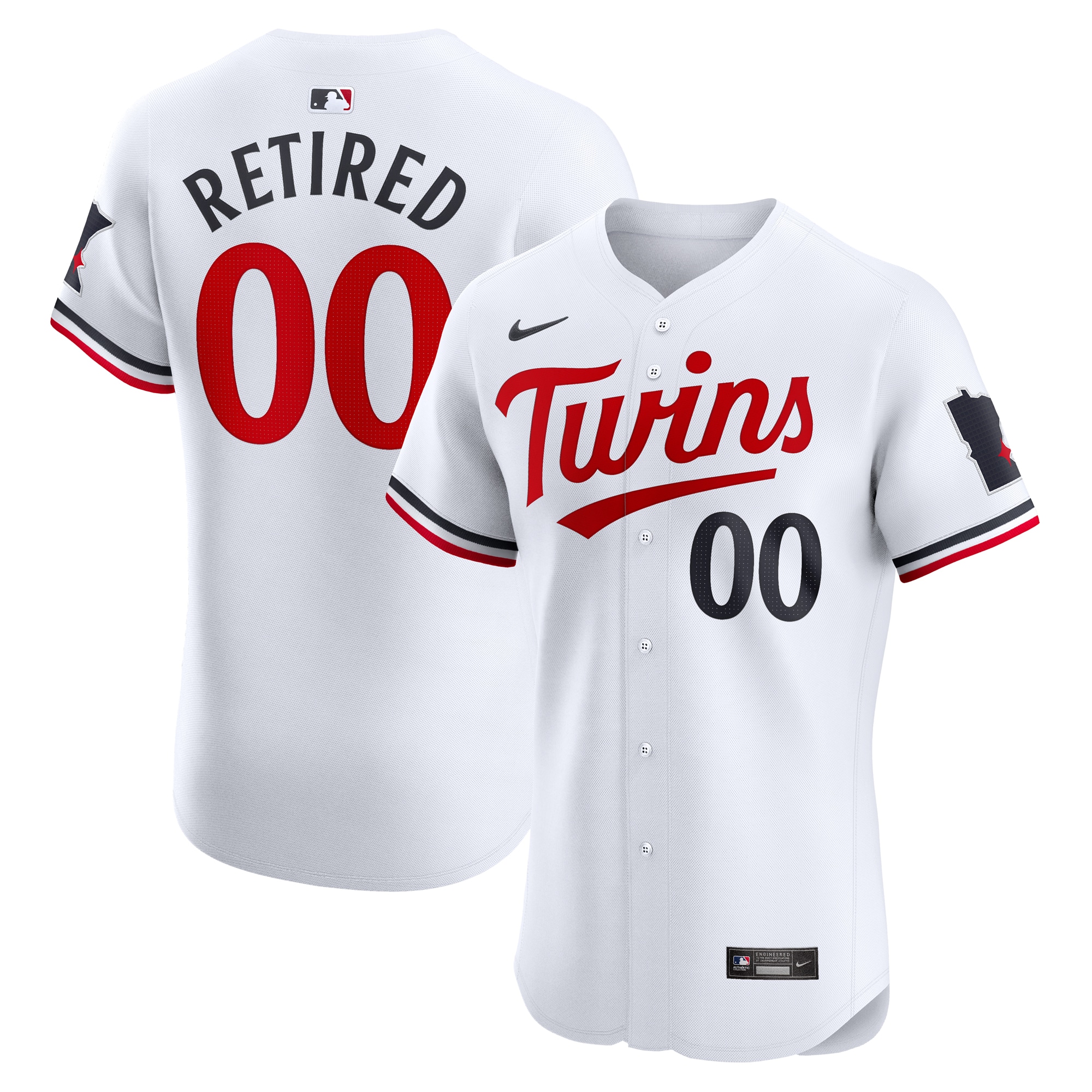 Minnesota Twins Home Elite Pick-a-player Retired Roster Jersey - White