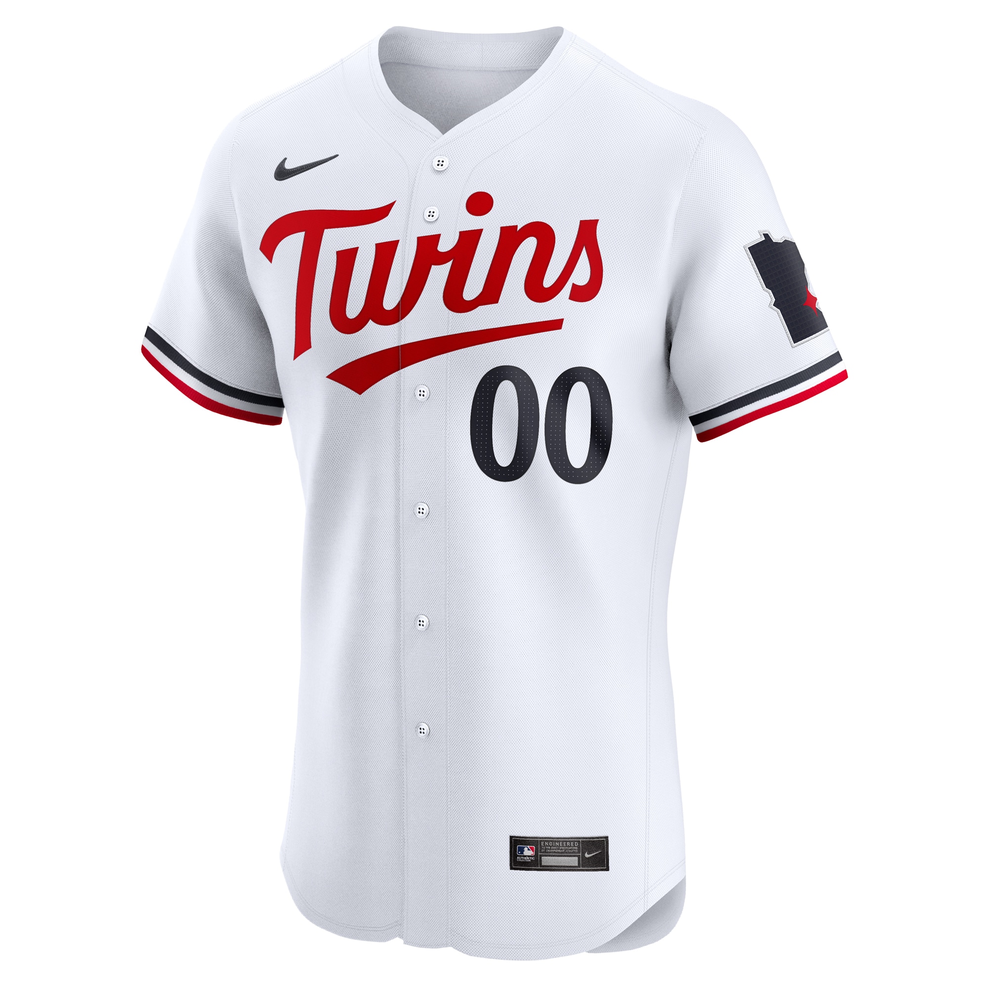 Alternative view of Minnesota Twins Home Elite Pick-a-player Retired Roster Jersey - White
