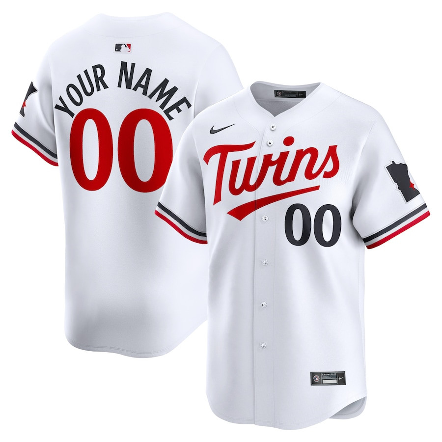 Minnesota Twins Home Limited Custom YOUTH Jersey - White 