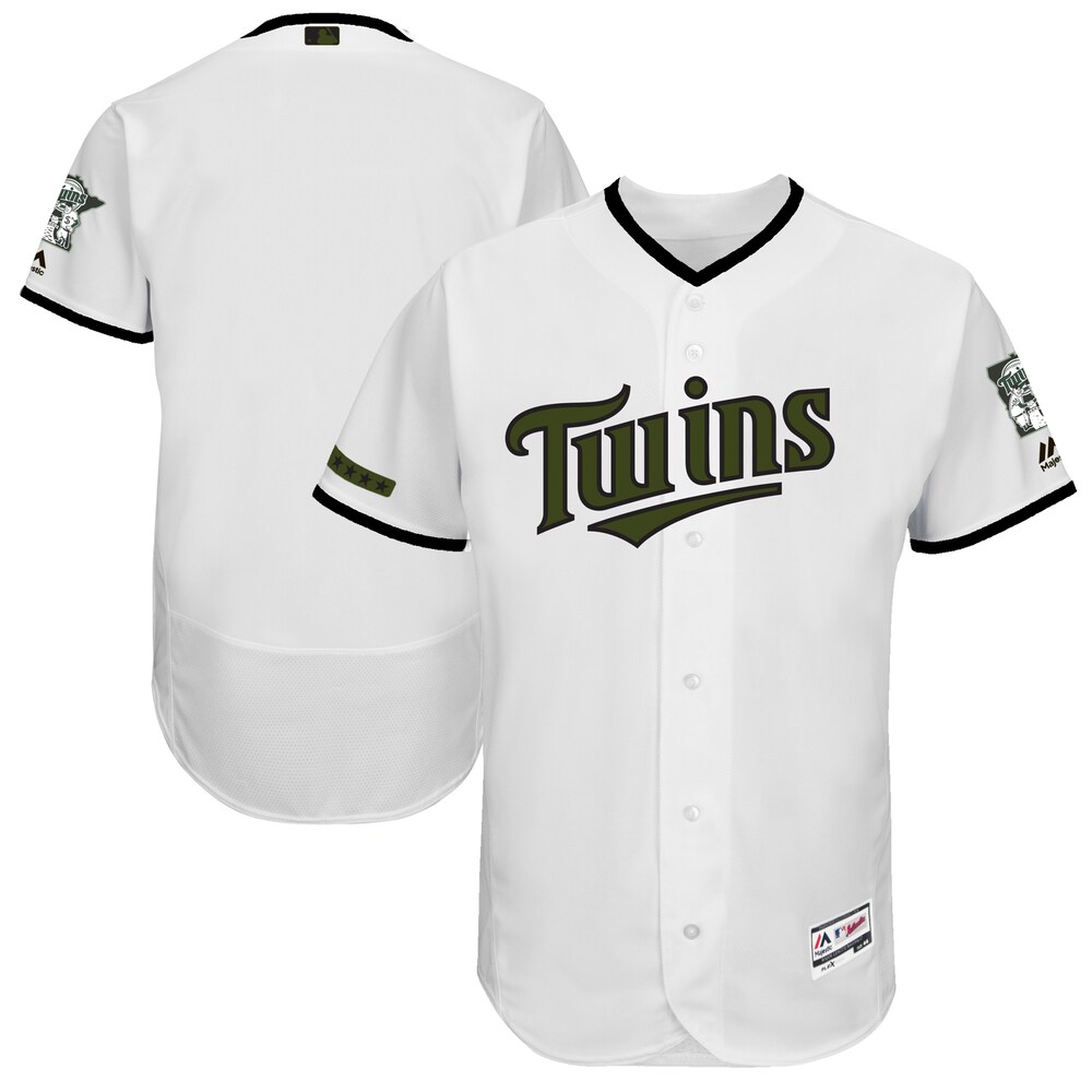 Minnesota Twins Majestic 2017 Memorial Day Collection Flex Base Team Jersey - White