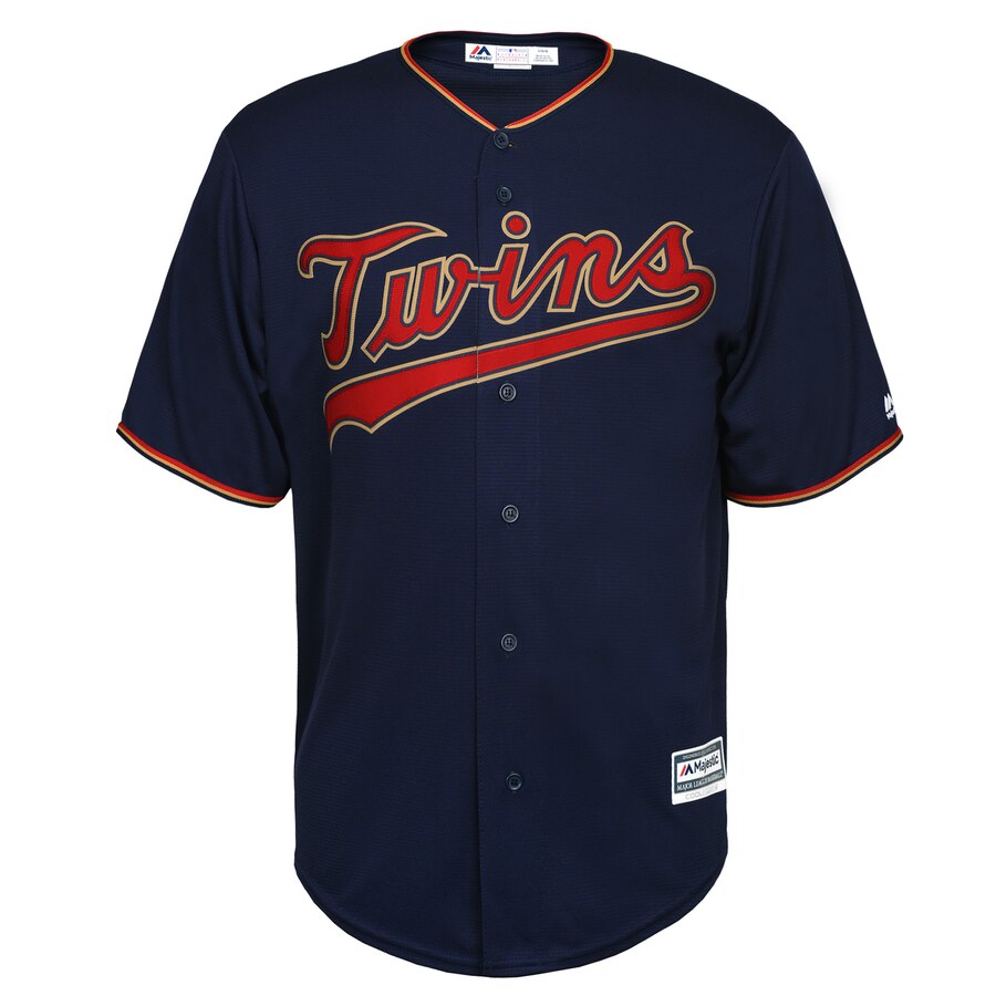 Alternative view of Minnesota Twins Majestic Alternate Official Cool Base Team Jersey – Navy
