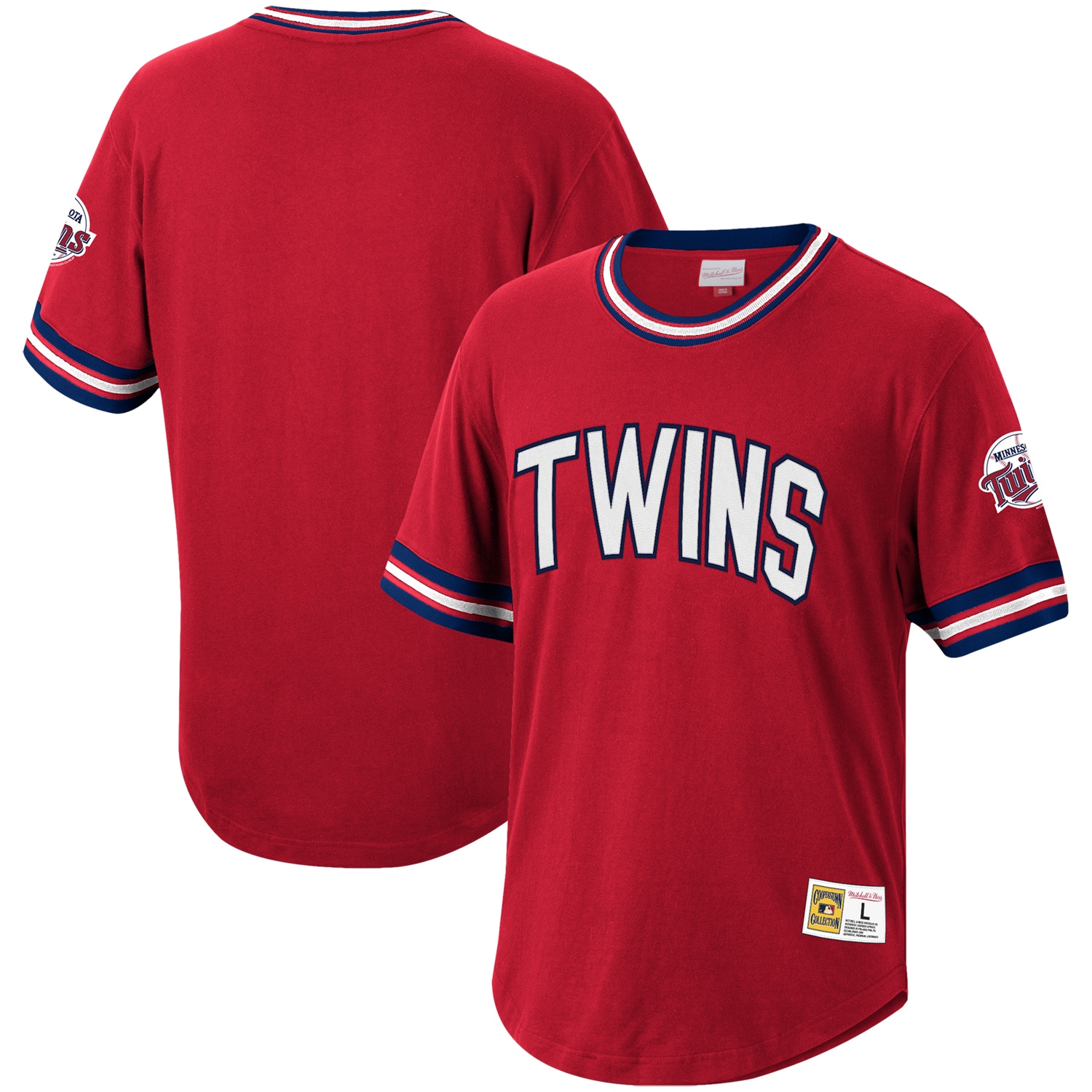 Minnesota Twins Mitchell & Ness Cooperstown Collection Wild Pitch Jersey T-shirt – Red