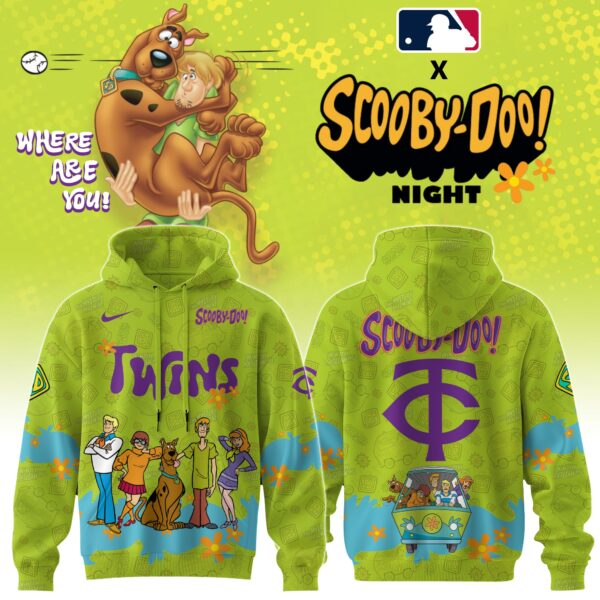 Minnesota Twins Mlb X Scooby Doo Custom Hoodie Editions Limited