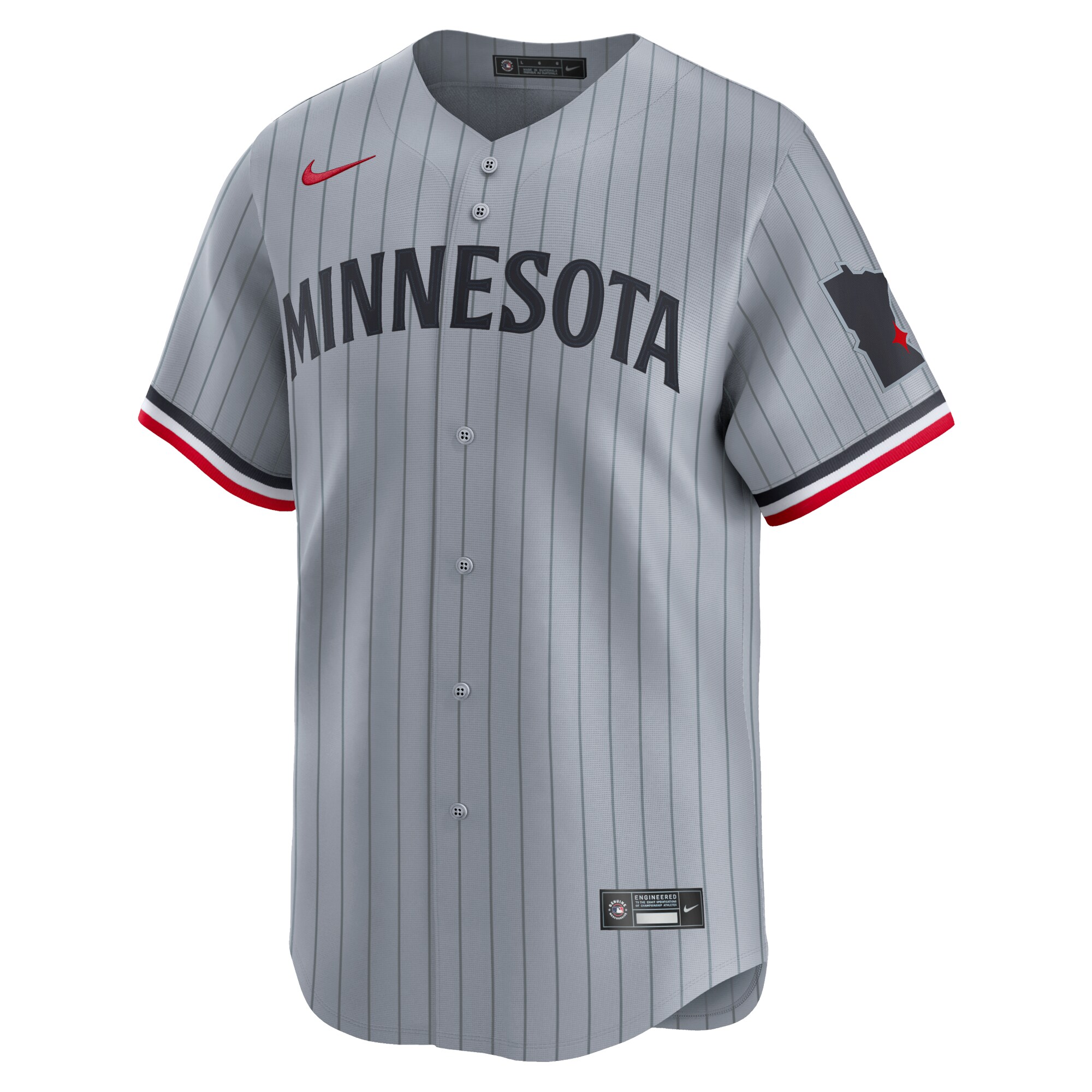 Alternative view of Minnesota Twins Road Limited JerseyÃƒâ€šÃ‚Â ÃƒÂ¢Ã¢â€šÂ¬Ã¢â‚¬Å“ Gray