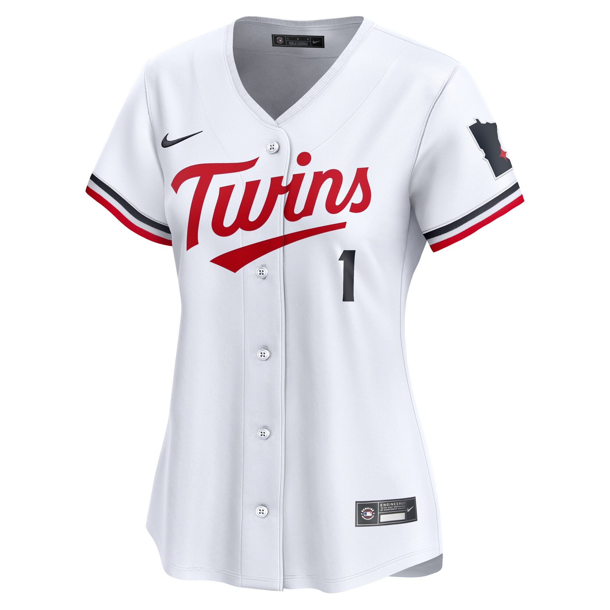 Alternative view of Minnesota Twins Women's #1 Mom Home Limited Jersey - White