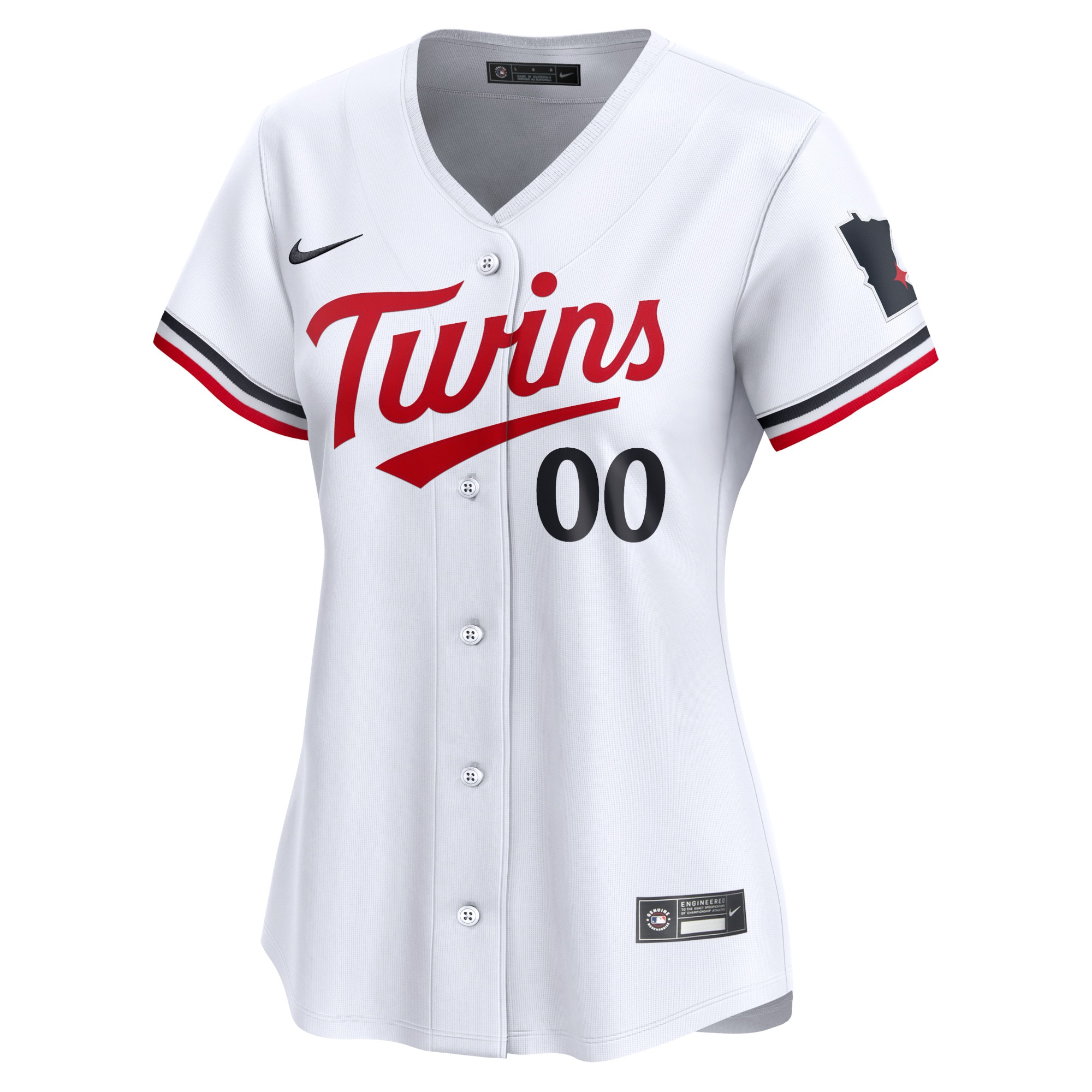 Alternative view of Minnesota Twins Women's Home Limited Custom Jersey - White