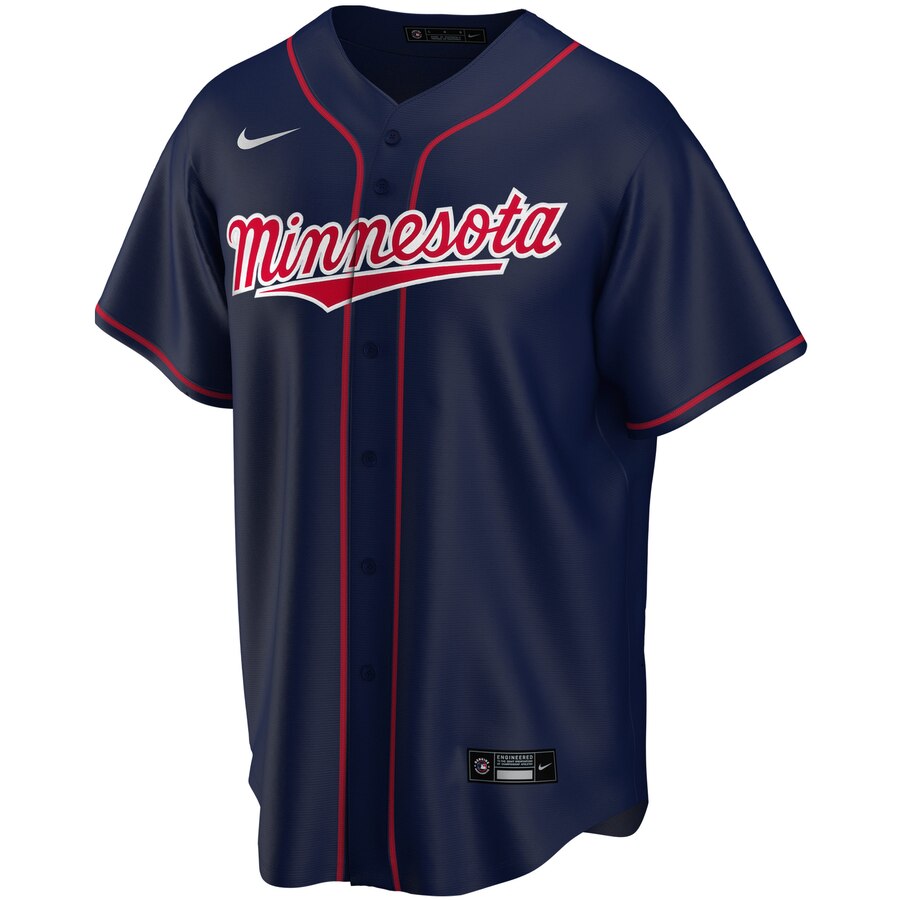Alternative view of Minnesota Twins Youth Alternate 2020 Replica Team Jersey - Navy