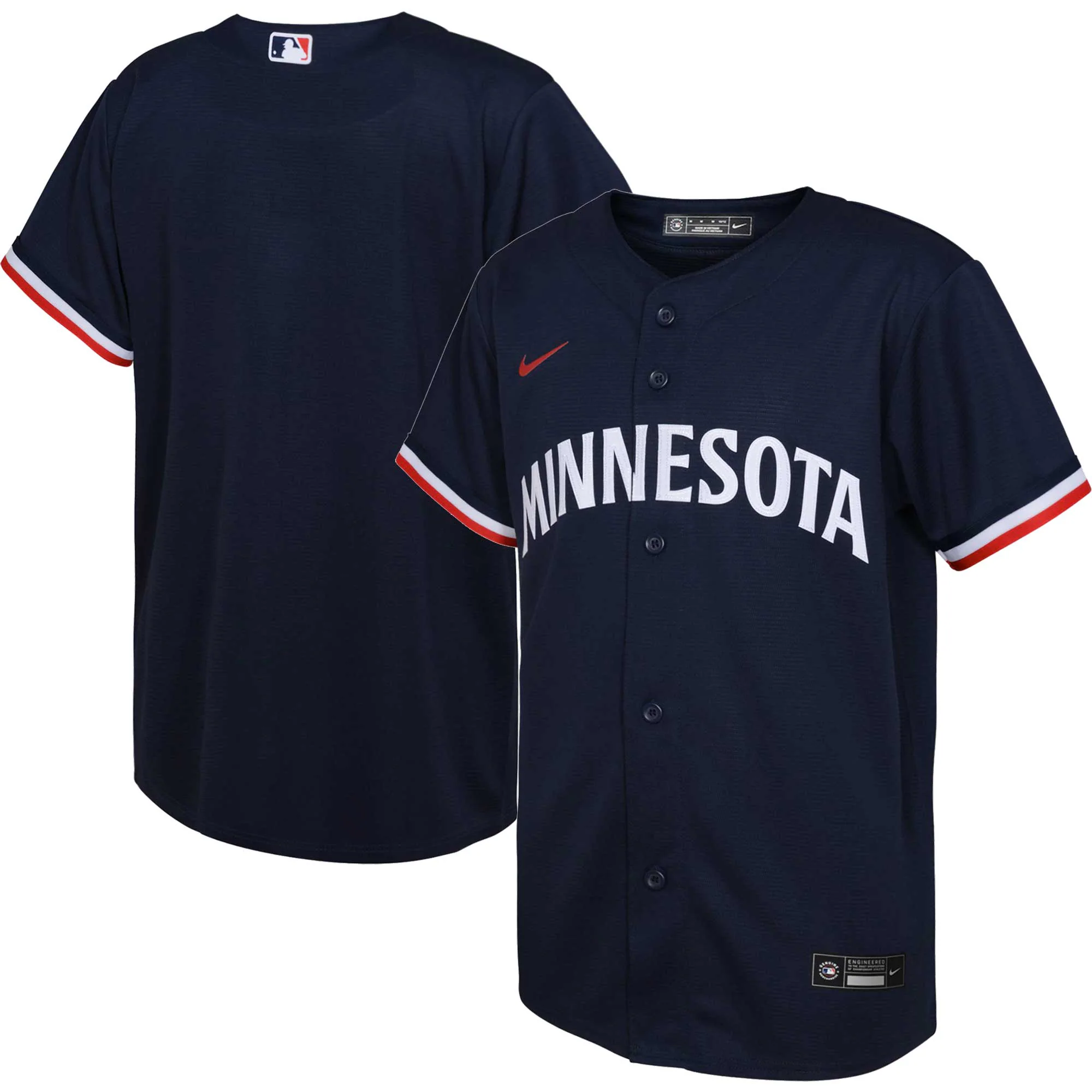 Minnesota Twins Youth Alternate Replica Team Jersey - Navy