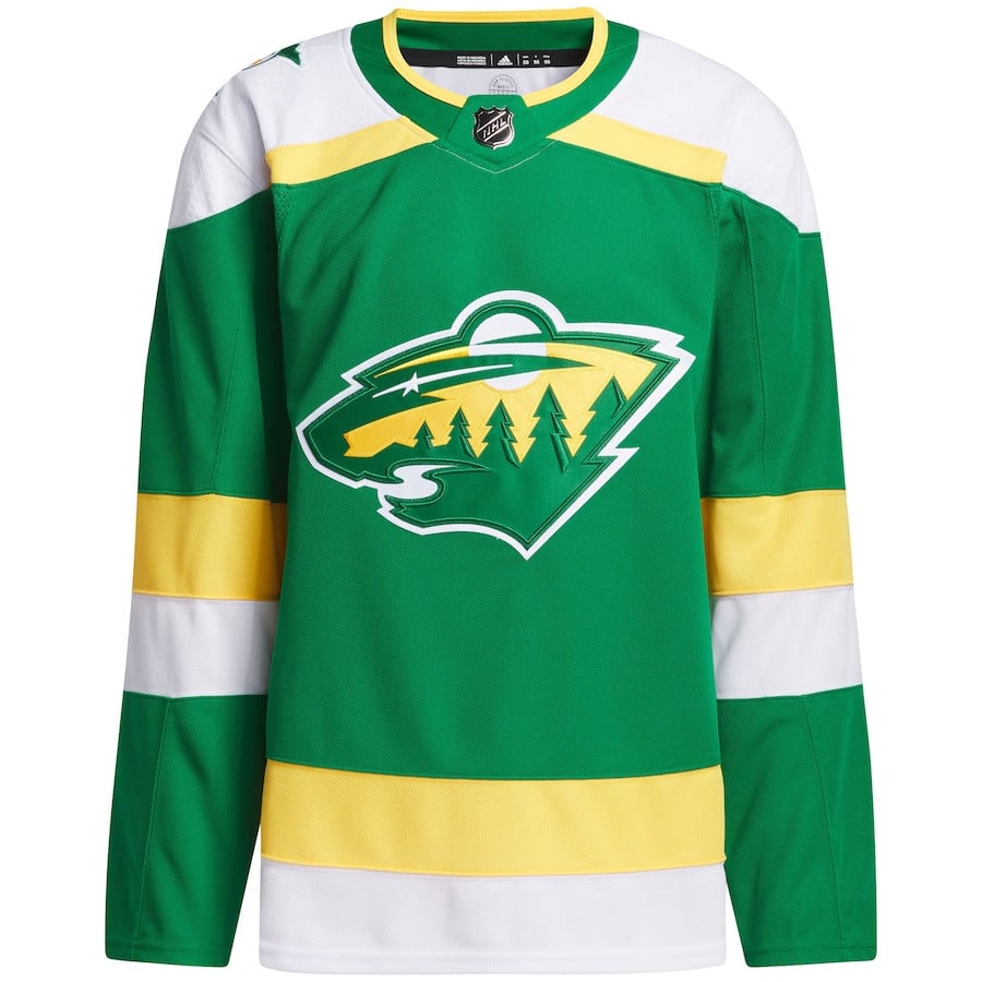 Alternative view of Minnesota Wild 2023/24 Alternate Primegreen Men Jersey - Green - JS950 