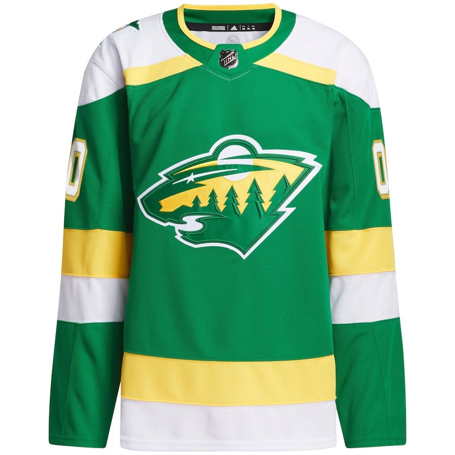 Alternative view of Minnesota Wild Alternate 2023/24 Primegreen Custom Men Jersey - Green - JS431 