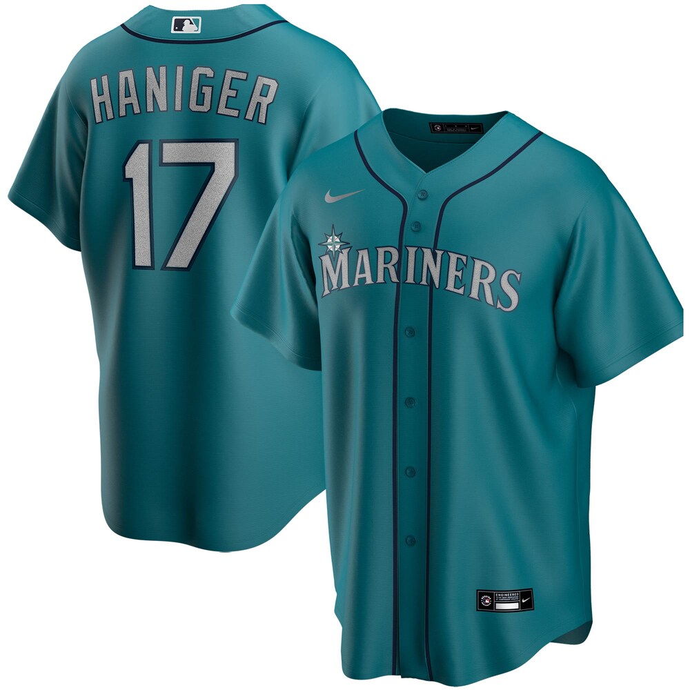 Mitch Haniger Seattle Mariners Alternate 2020 Player Jersey - Aqua Color