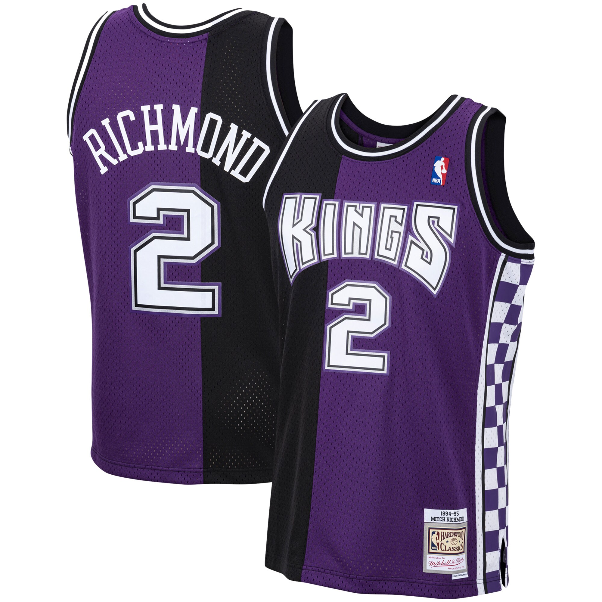 Alternative view of Mitch Richmond Sacramento Kings Mitchell & Ness 1994-95 Hardwood Classics Swingman Jersey - Purple