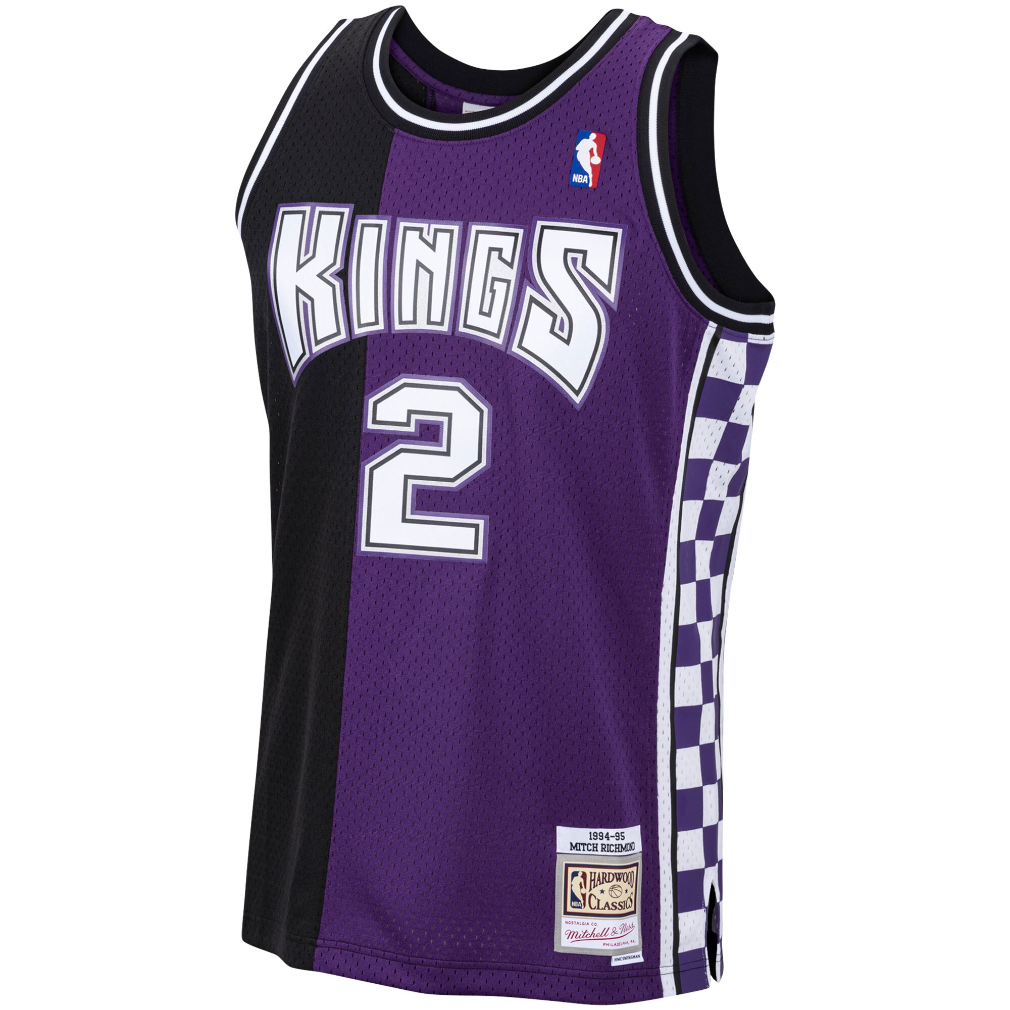 Alternative view of Mitch Richmond Sacramento Kings Mitchell & Ness 1994/95 Hardwood Classics Swingman Jersey - Purple