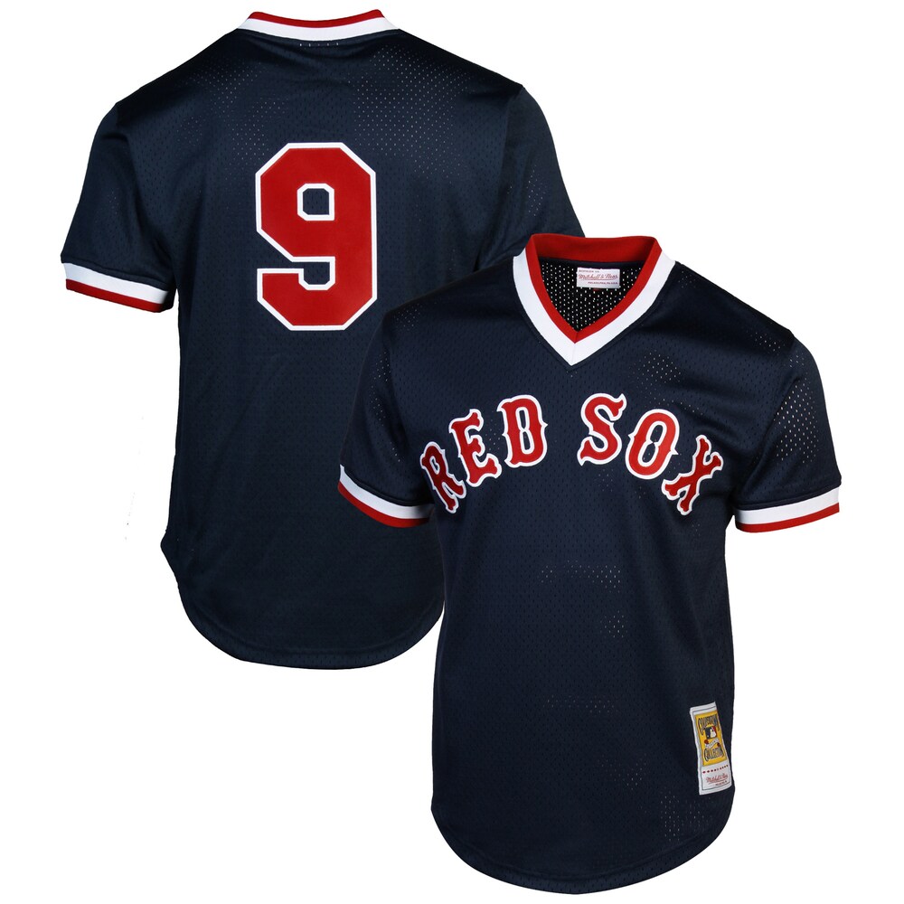 Mitchell & Ness Ted Williams Boston Red Sox 1990 Cooperstown Collection Batting Practice Jersey - Navy Blue