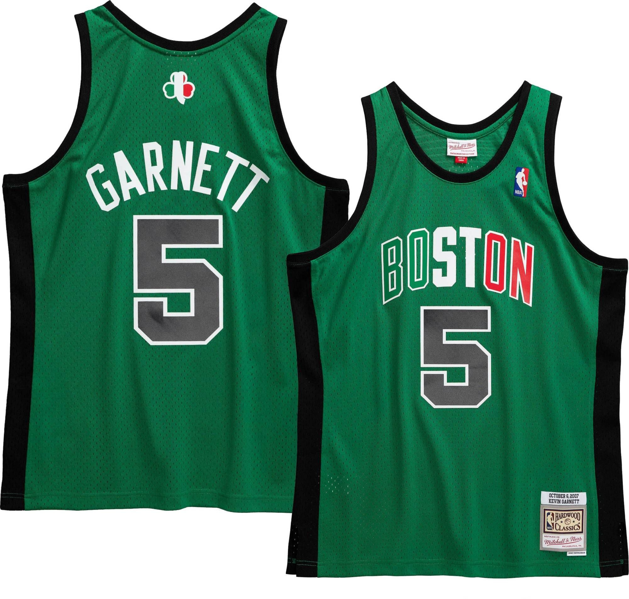 Mitchell & Ness Men's Boston Celtics Kevin Garnett 5 Swingman Green Jersey - JS197