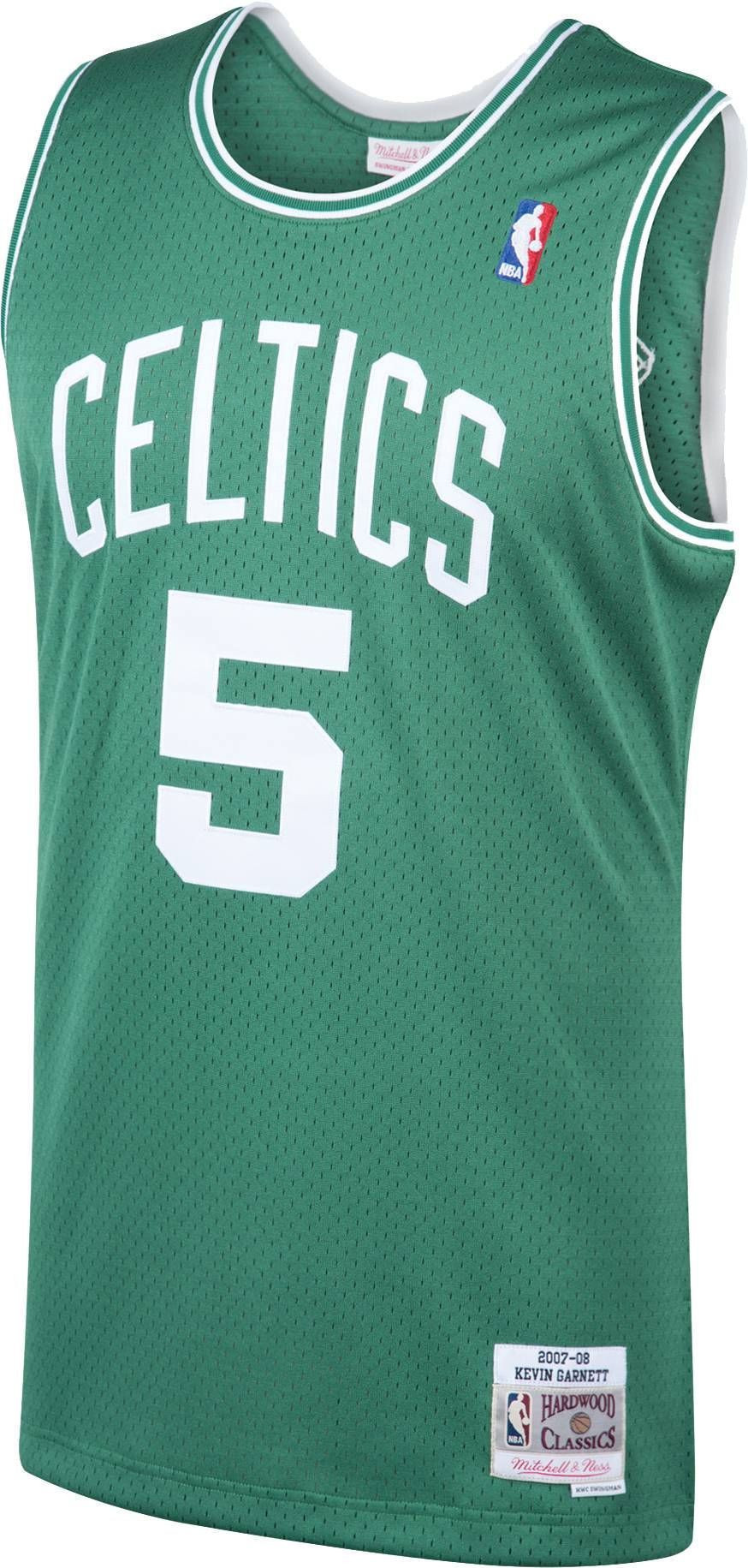Alternative view of Mitchell & Ness Men's Boston Celtics Kevin Garnett 5 Swingman Jersey - JS379