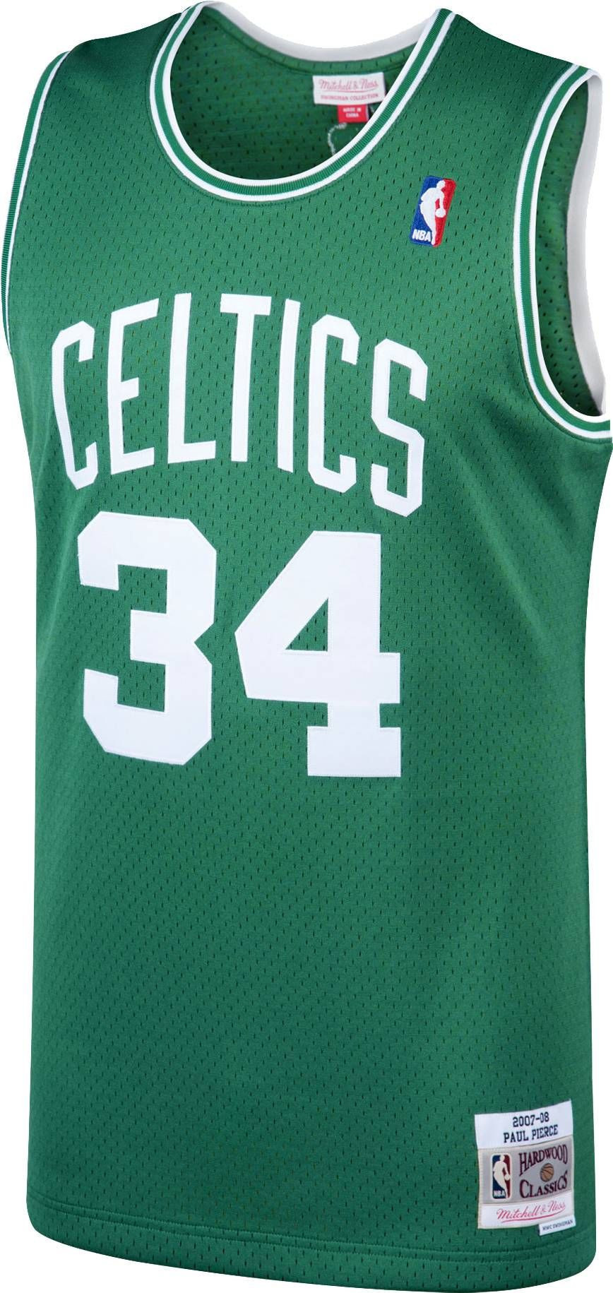 Alternative view of Mitchell & Ness Men's Boston Celtics Paul Pierce 34 Swingman Jersey - JS642