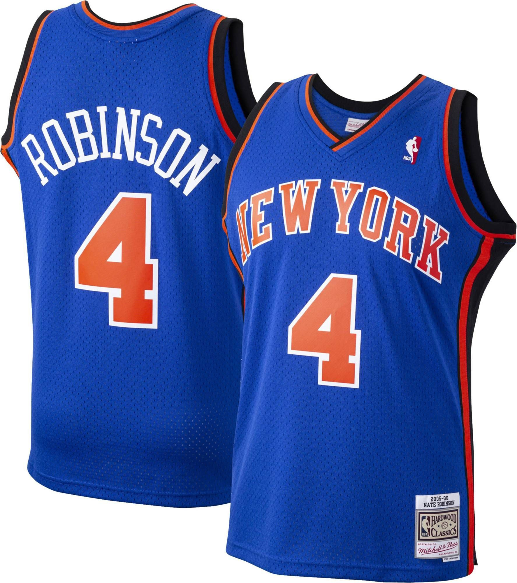 Mitchell & Ness Men's New York Knicks Nate Robinson 4 Swingman Blue Jersey - JS770 