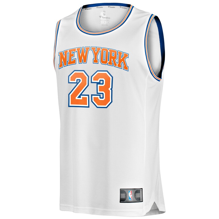 Alternative view of Mitchell Robinson New York Knicks Fanatics Branded Fast Break Player Replica Jersey - Statement Edition - White