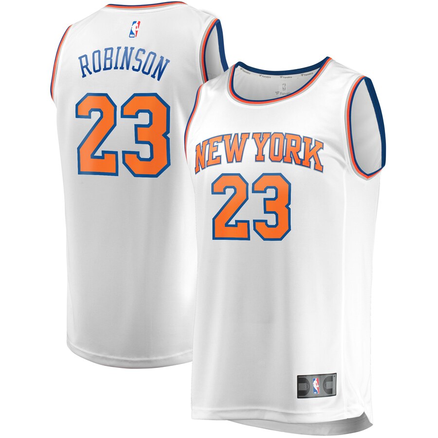 Mitchell Robinson New York Knicks Fanatics Branded Fast Break Player Replica Jersey – Association Edition – White