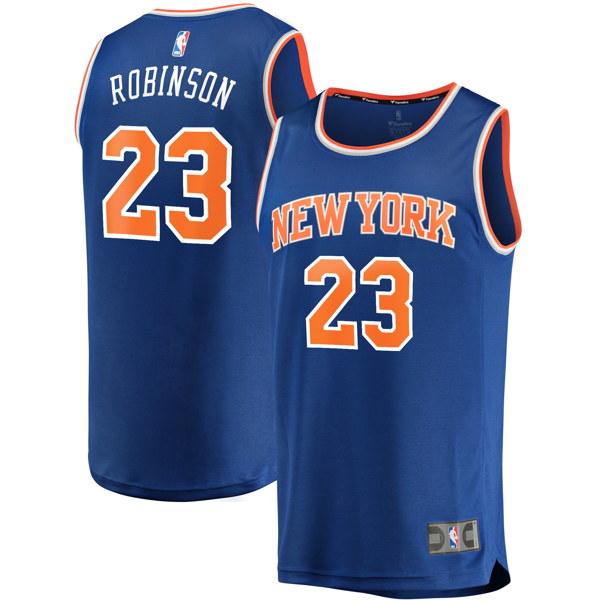 Alternative view of Mitchell Robinson New York Knicks Fanatics Branded Fast Break Replica Player Jersey – Icon Edition – Royal