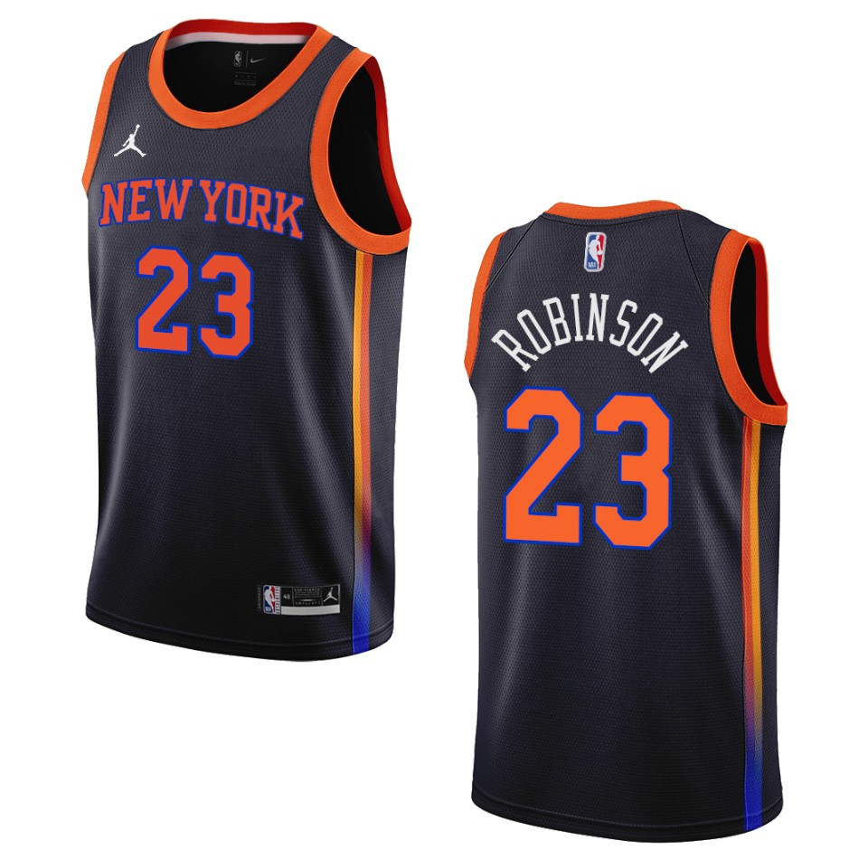 Mitchell Robinson Statement Edition New York Knicks 2022-23 Black Swingman Jersey