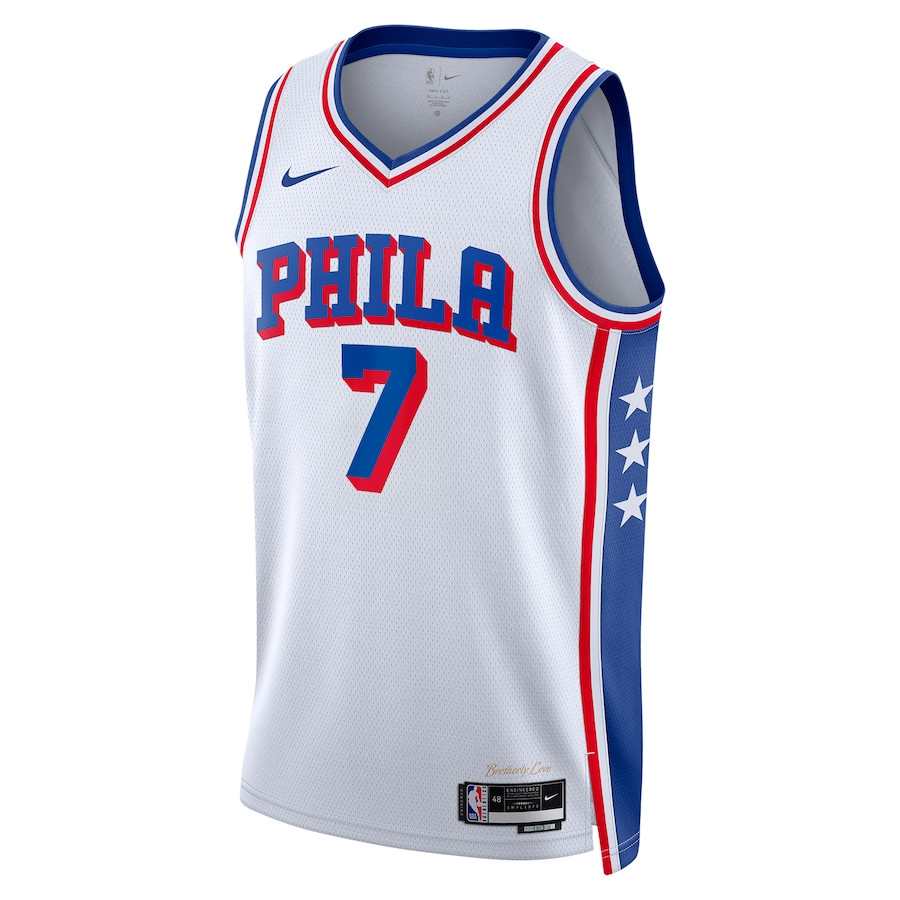 Alternative view of Mo Bamba 7 Philadelphia 76ers 2023/24 Swingman Jersey - Association Edition - White - JS929 