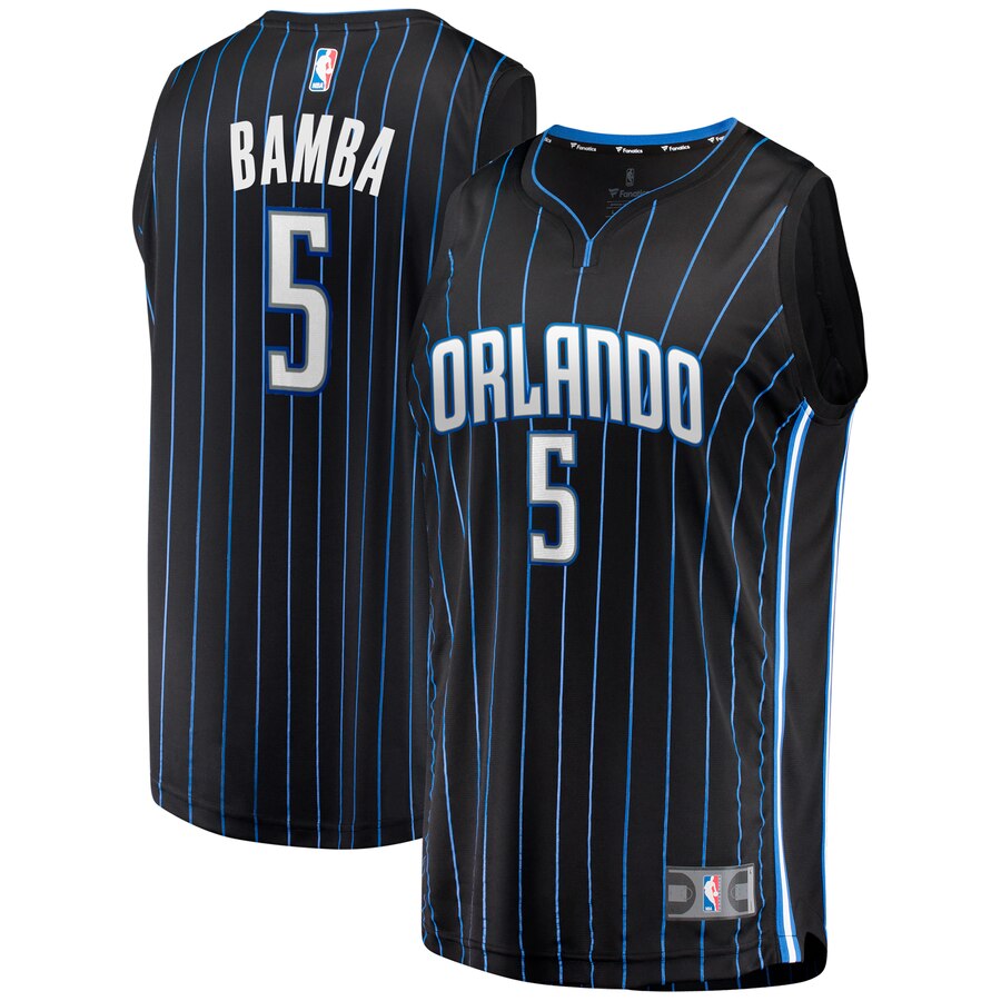 Mohamed Bamba Orlando Magic Fanatics Branded Youth 2019 Fast Break Jersey Black - Icon Edition