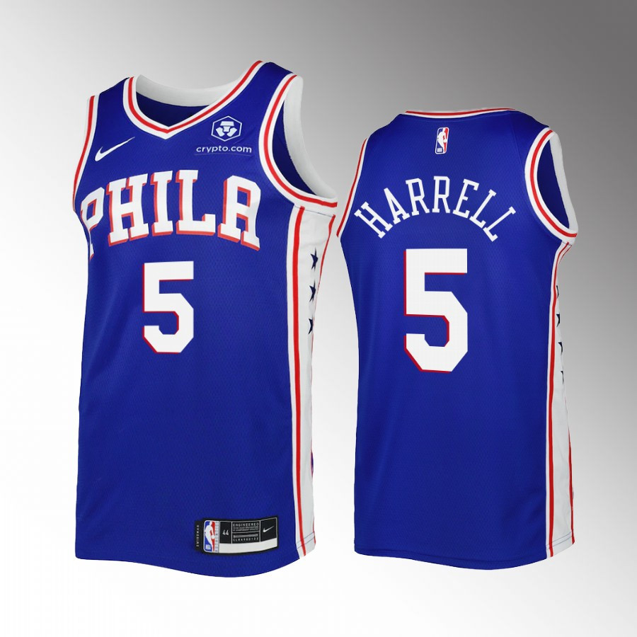 Montrezl Harrell 5 Philadelphia 76ers Blue Jersey Icon Edition Swingman - JS696 