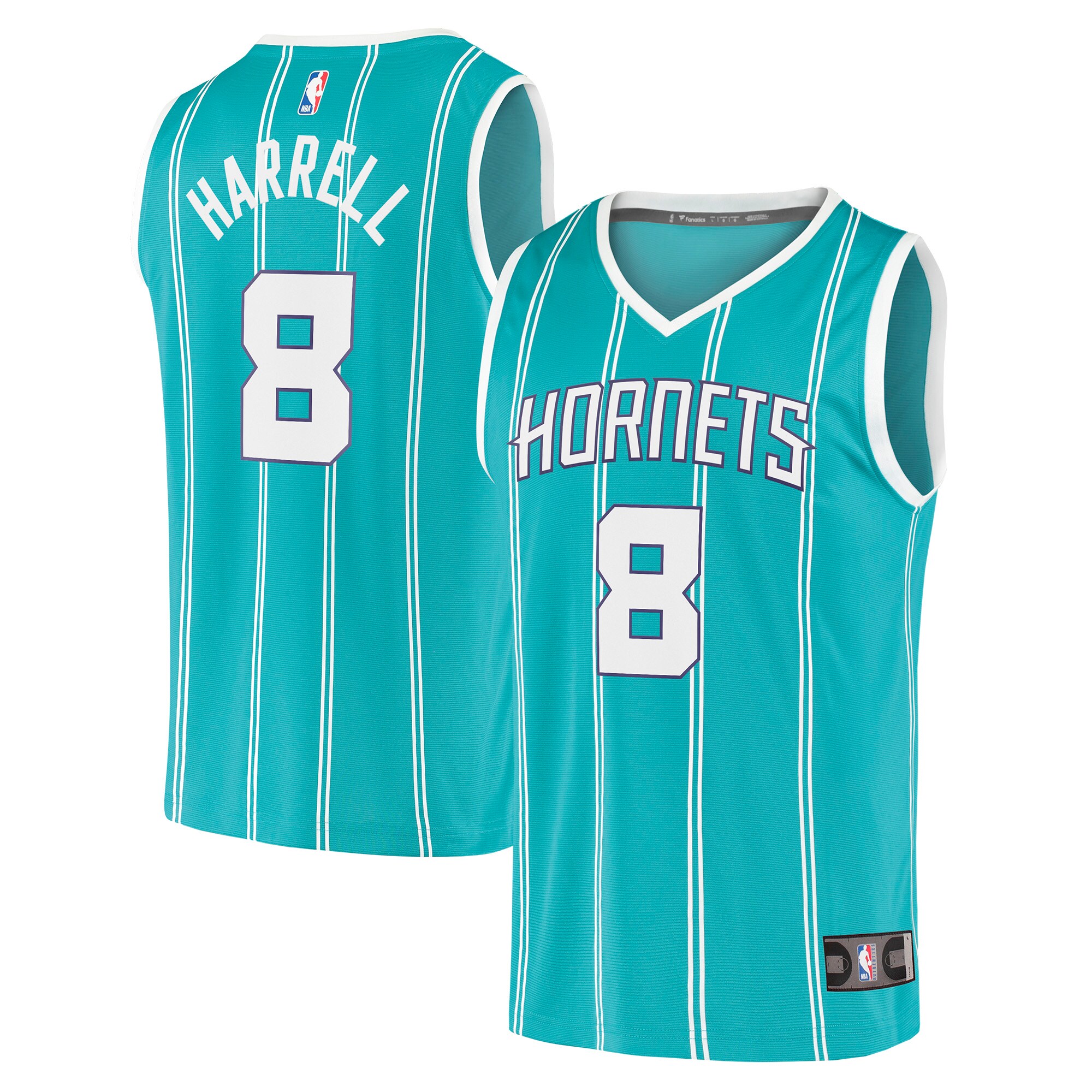 Alternative view of Montrezl Harrell Charlotte Hornets Fanatics Branded Youth 2021/22 Fast Break Replica Jersey - Icon Edition - Teal