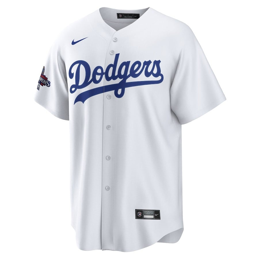 Alternative view of Mookie Betts 50 Los Angeles Dodgers 2024 World Series Champions Home Men Player Jersey - White 