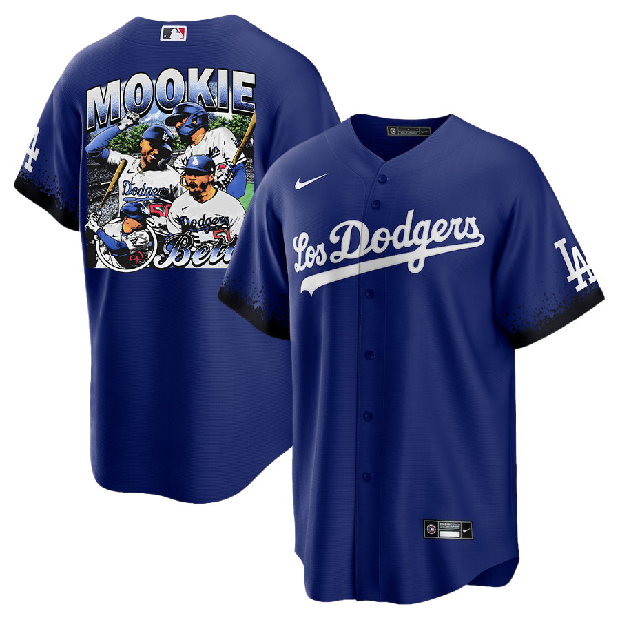 Mookie Betts 50 Los Angeles Dodgers Stadium 2023 City Connect Player Men Jersey - Royal 
