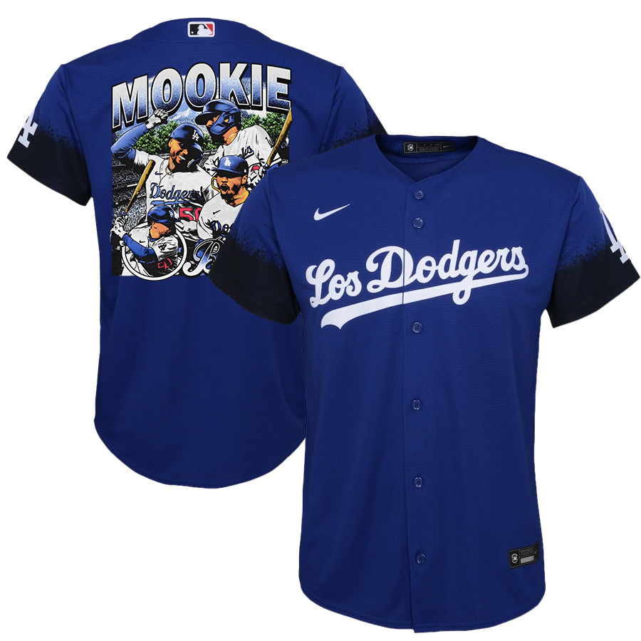 Mookie Betts 50 Los Angeles Dodgers Stadium 2023 City Connect Player YOUTH Jersey - Royal 