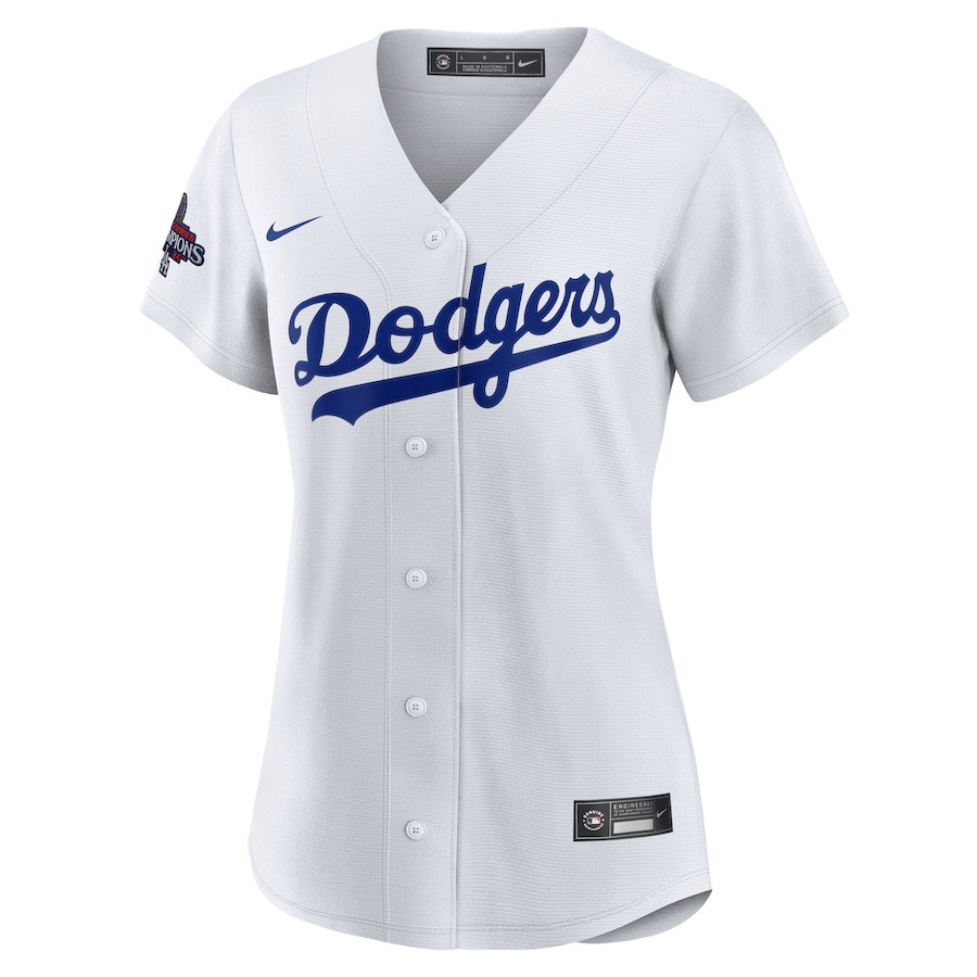 Alternative view of Mookie Betts 50 Los Angeles Dodgers Women's 2024 World Series Champions Home Player Jersey - White 