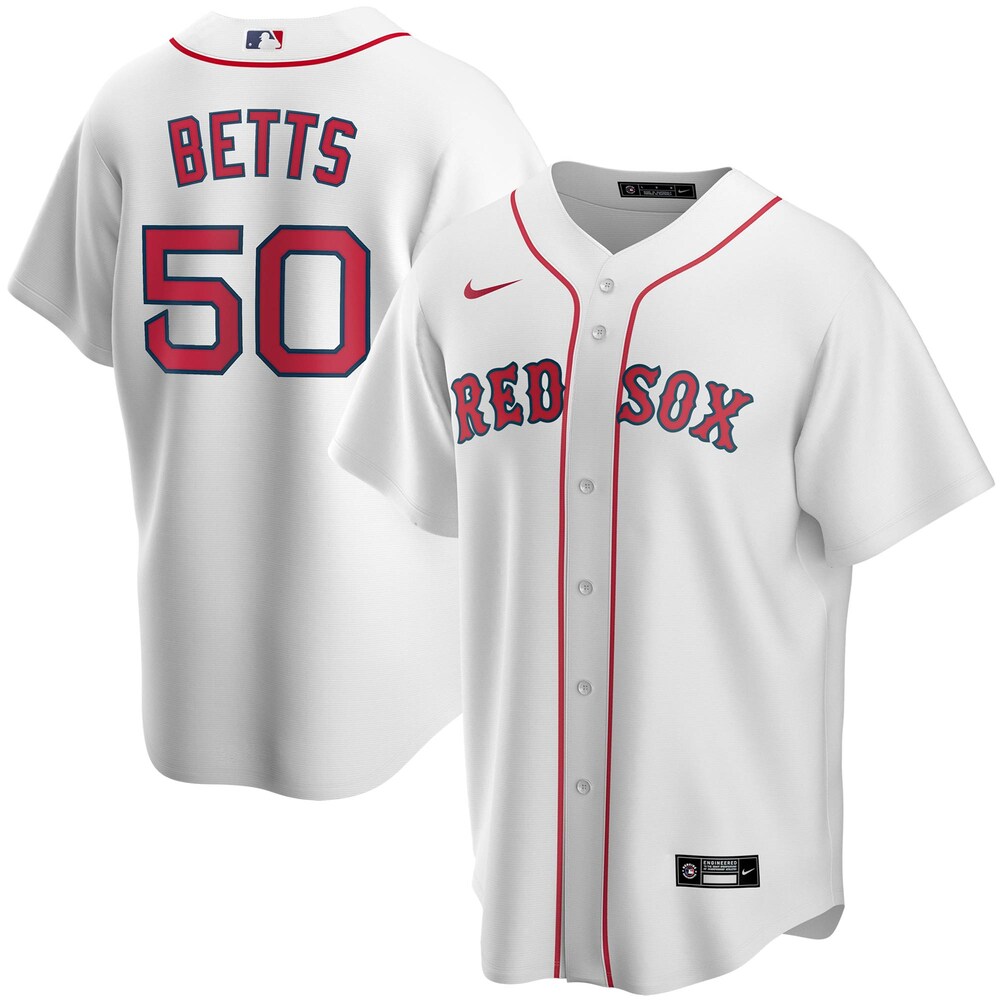 Mookie Betts Boston Red Sox Home 2020 Player Jersey - White