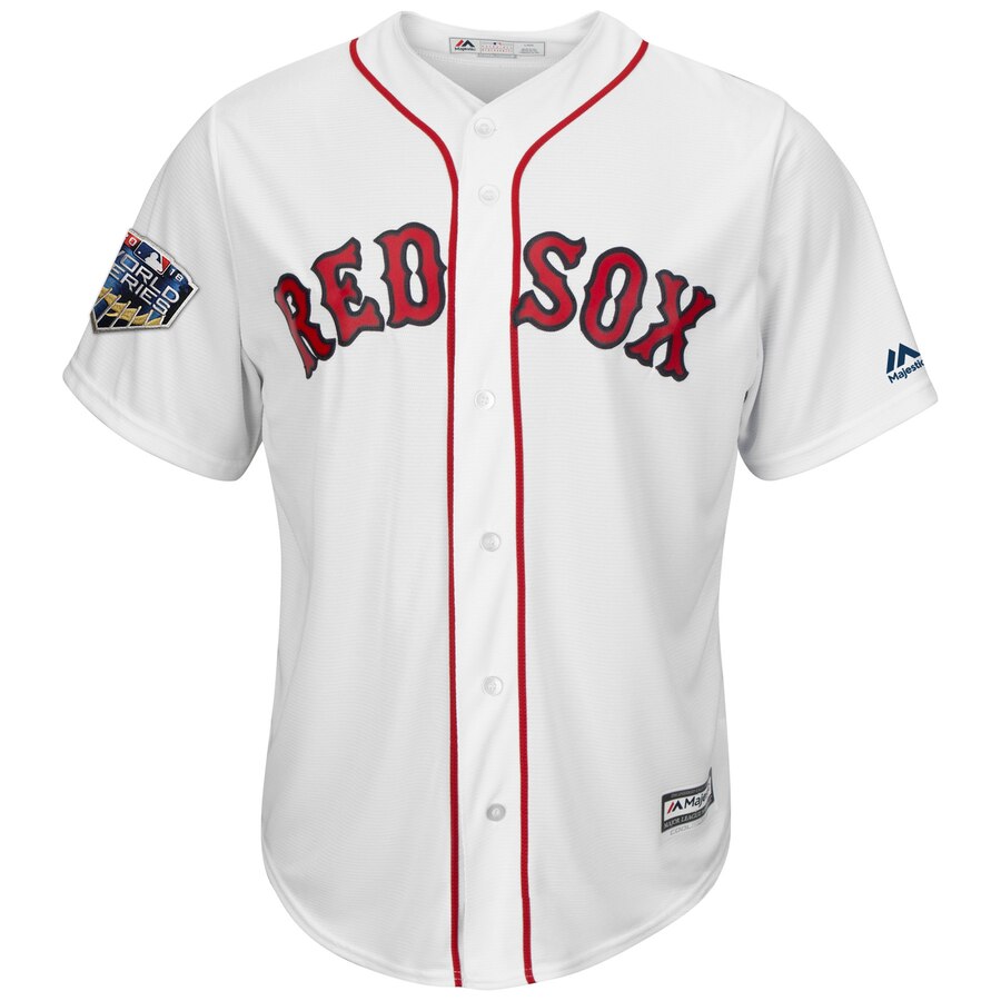 Alternative view of Mookie Betts Boston Red Sox Majestic 2018 World Series Cool Base Player Jersey – White