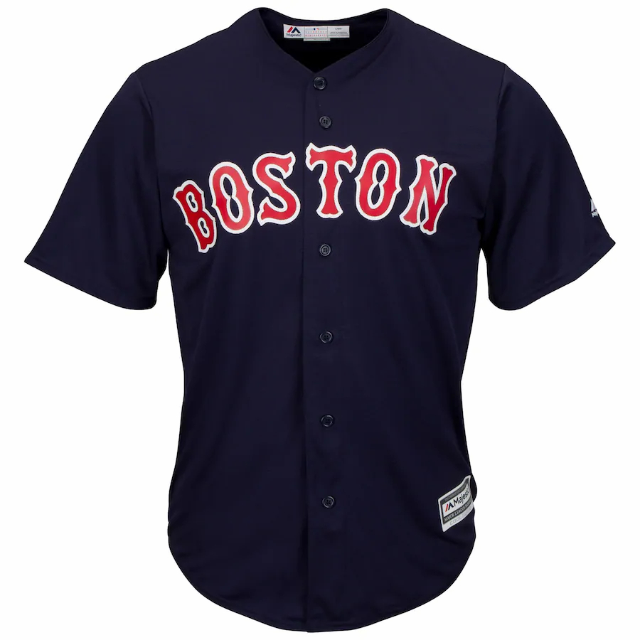 Alternative view of Mookie Betts Boston Red Sox Majestic Big And Tall Alternate Cool Base Replica Player Jersey - Navy
