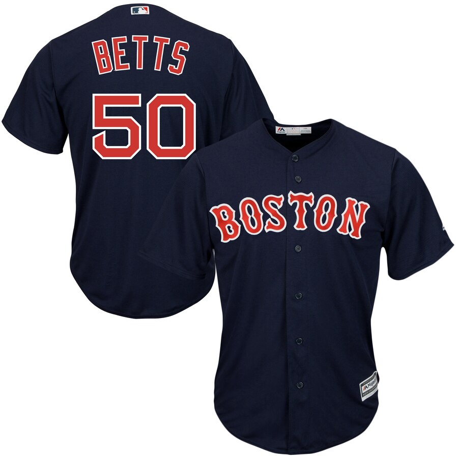 Mookie Betts Boston Red Sox Majestic Cool Base Player Jersey – Navy