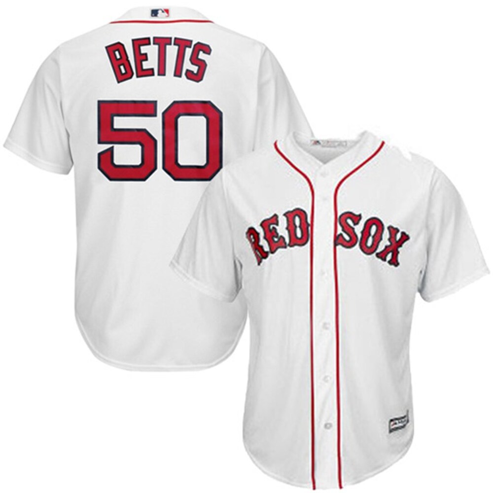 Mookie Betts Boston Red Sox Majestic Home Big & Tall Cool Base Player Jersey - White
