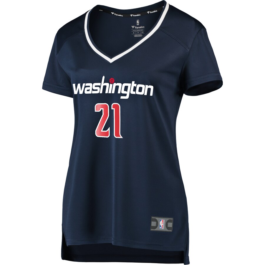 Alternative view of Moritz Wagner Washington Wizards Fanatics Branded Women's Fast Break Replica Jersey Navy - Statement Edition