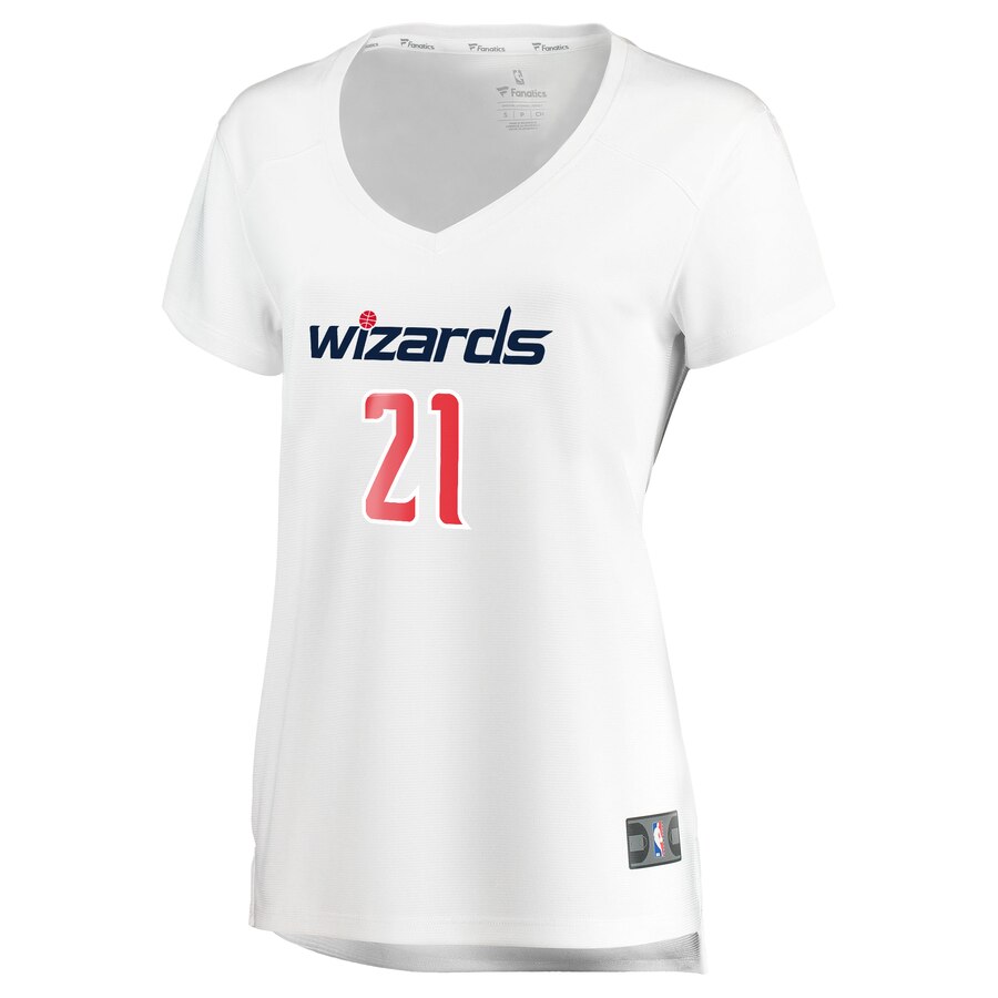 Alternative view of Moritz Wagner Washington Wizards Fanatics Branded Women's Fast Break Replica Jersey White - Association Edition
