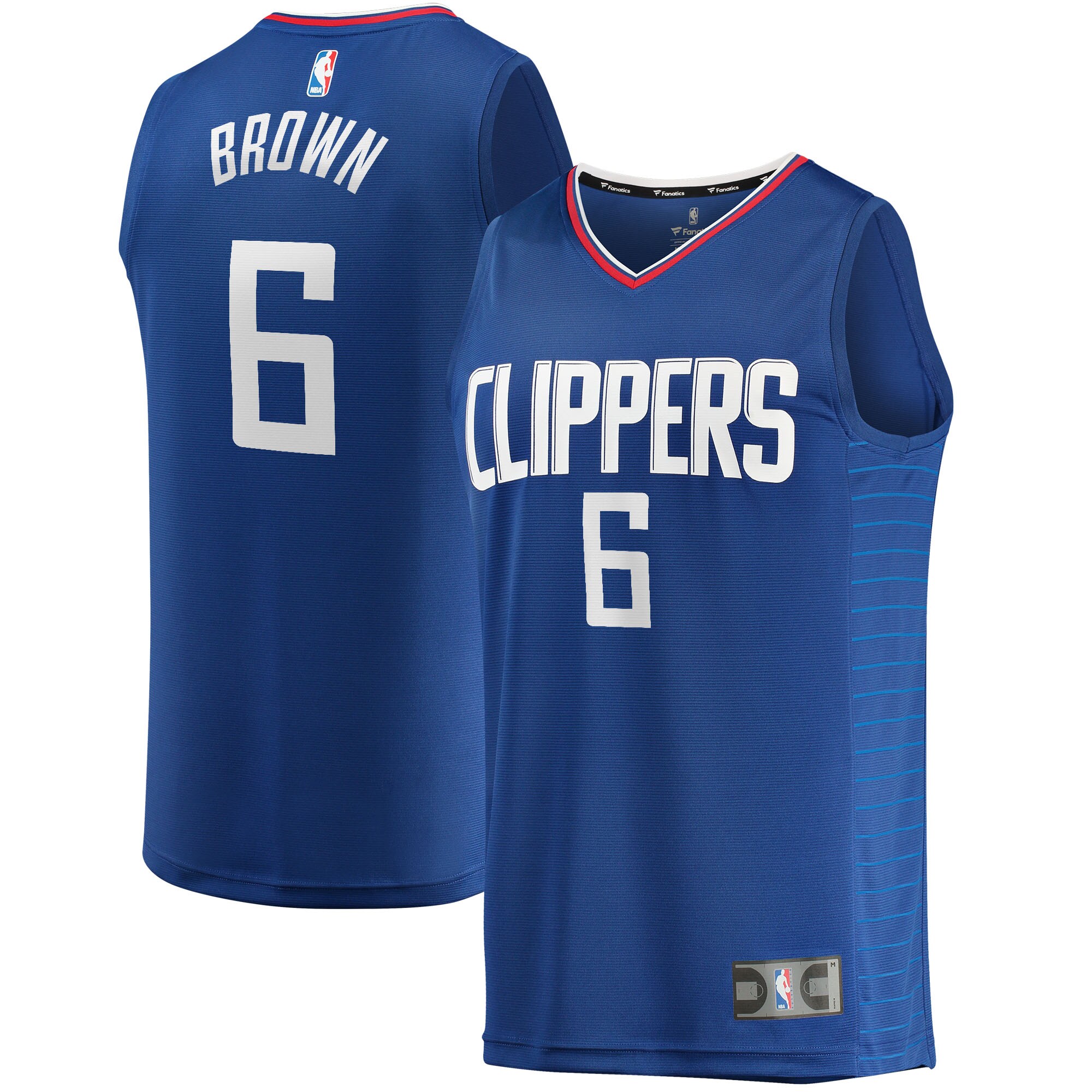 Moses Brown La Clippers Fanatics Branded Fast Break Replica Jersey - Icon Edition - Royal