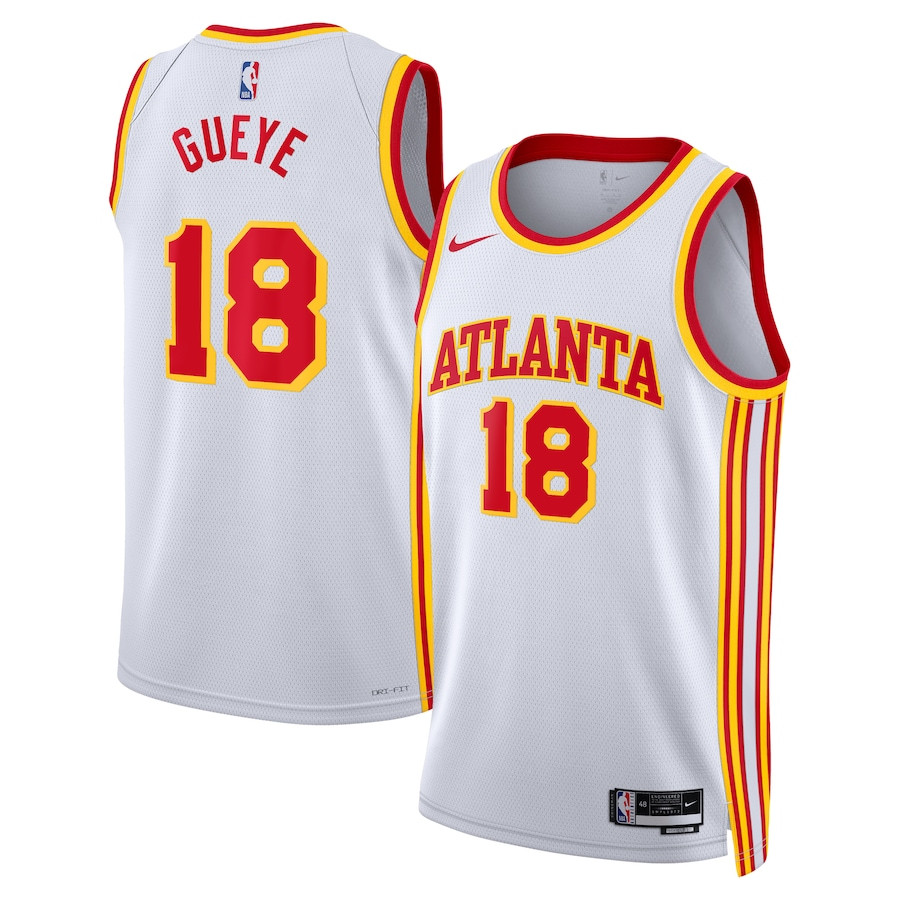 Mouhamed Gueye 18 Atlanta Hawks Unisex Swingman Jersey - Association Edition - White - JS543 