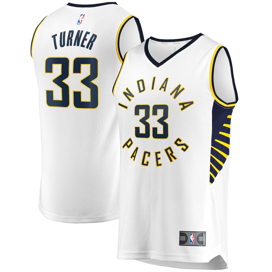 Myles Turner Indiana Pacers Fanatics Branded Fast Break Replica Player Jersey - White - Association Edition