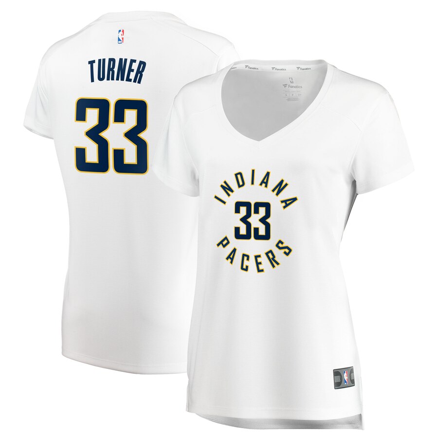 Myles Turner Indiana Pacers Fanatics Branded Women's Fast Break Replica Jersey - Association Edition - White