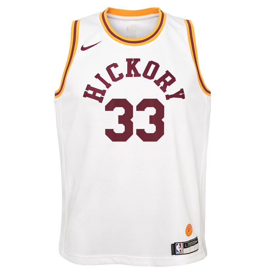 Alternative view of Myles Turner Indiana Pacers Youth Hardwood Classics Swingman Jersey - White