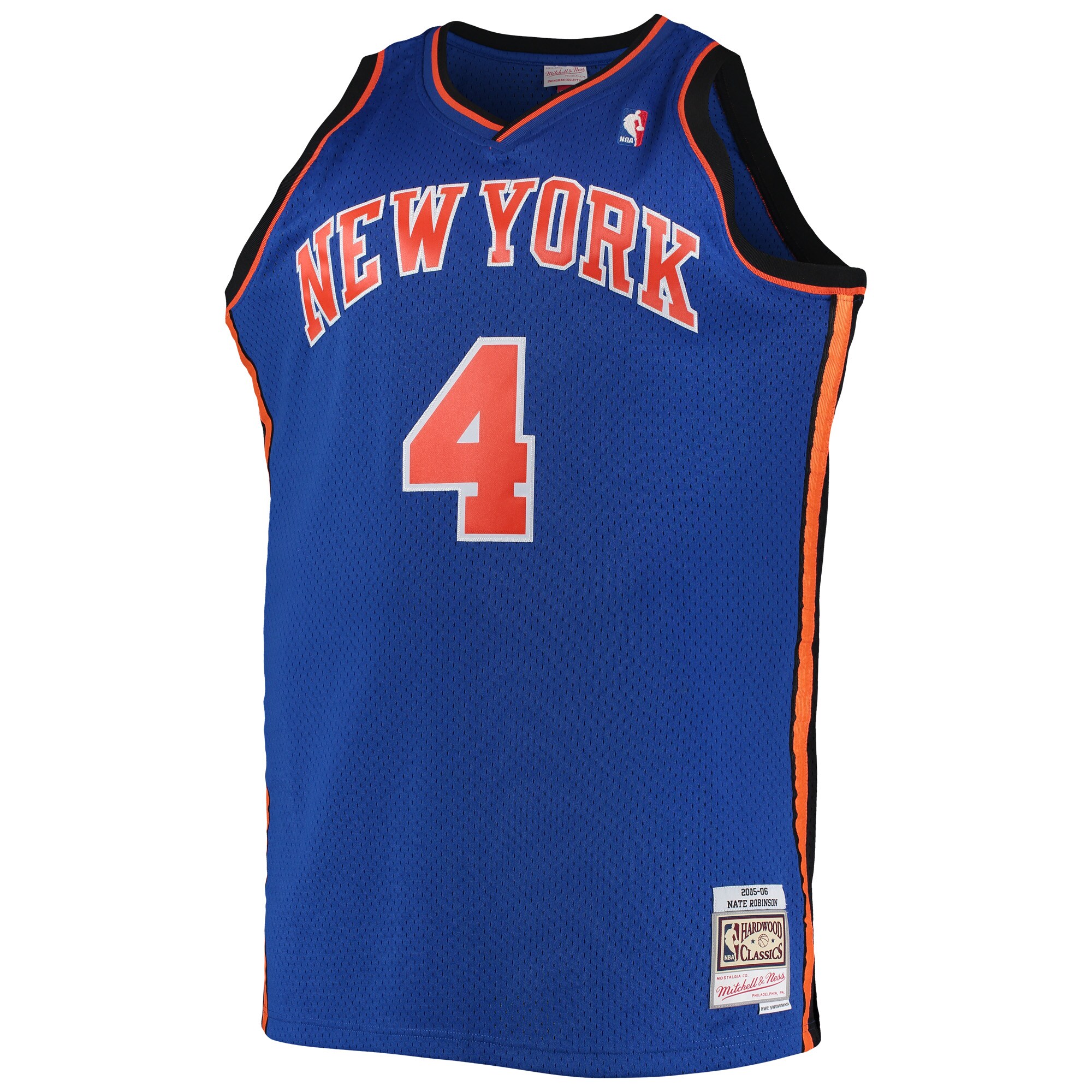 Alternative view of Nate Robinson New York Knicks Mitchell & Ness 2005/06 Big & Tall Hardwood Classics Swingman Jersey - Blue